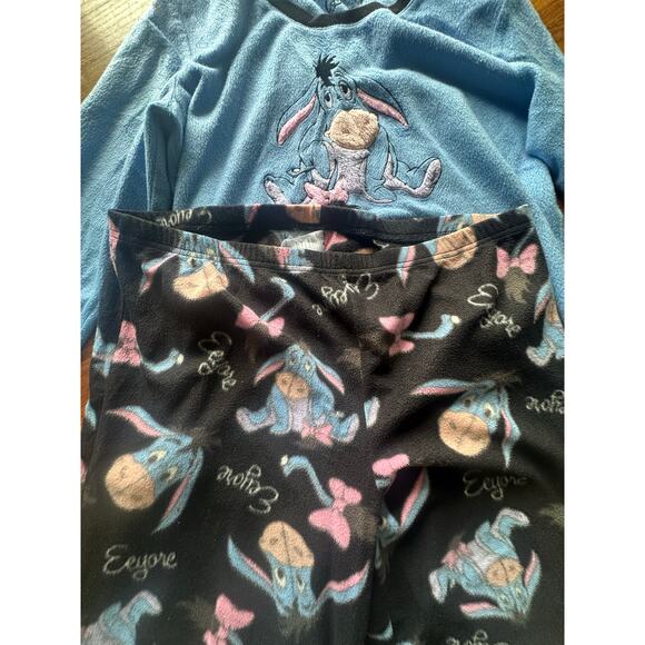 Disney Winnie the Pooh Eeyore Fleece 2-Piece Pajama Set – Women’s XL - Picture 3 of 7
